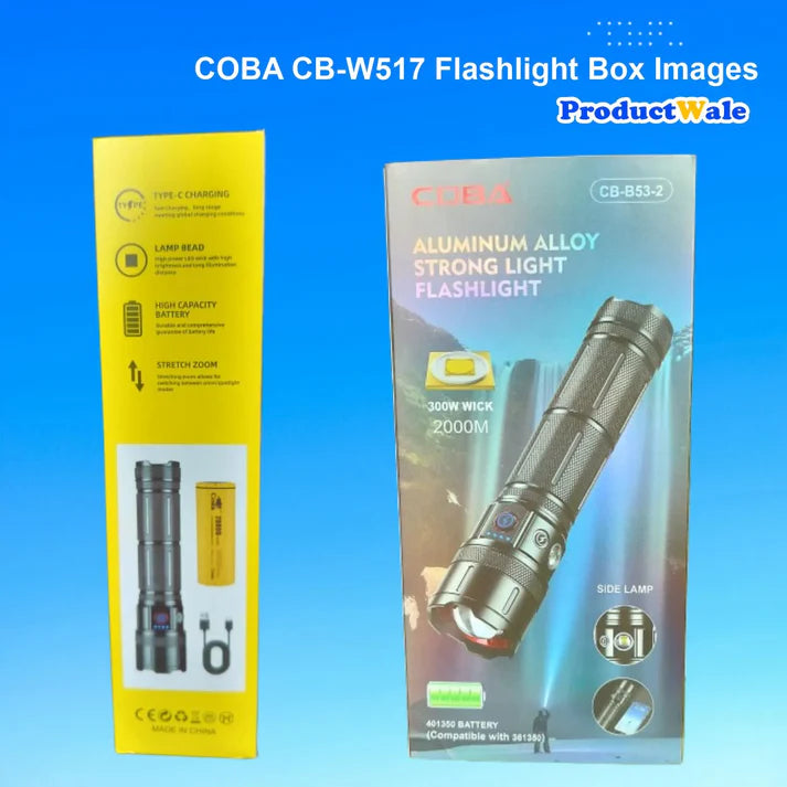 COBA CB-B53-2 Rechargeable Flashlight