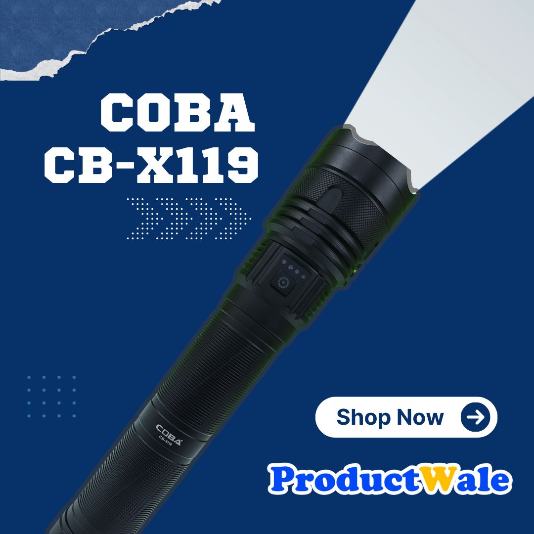 world biggest torch light price COBA CB-X119, flashlight, India, longest, torch, light, powerful, LED, biggest