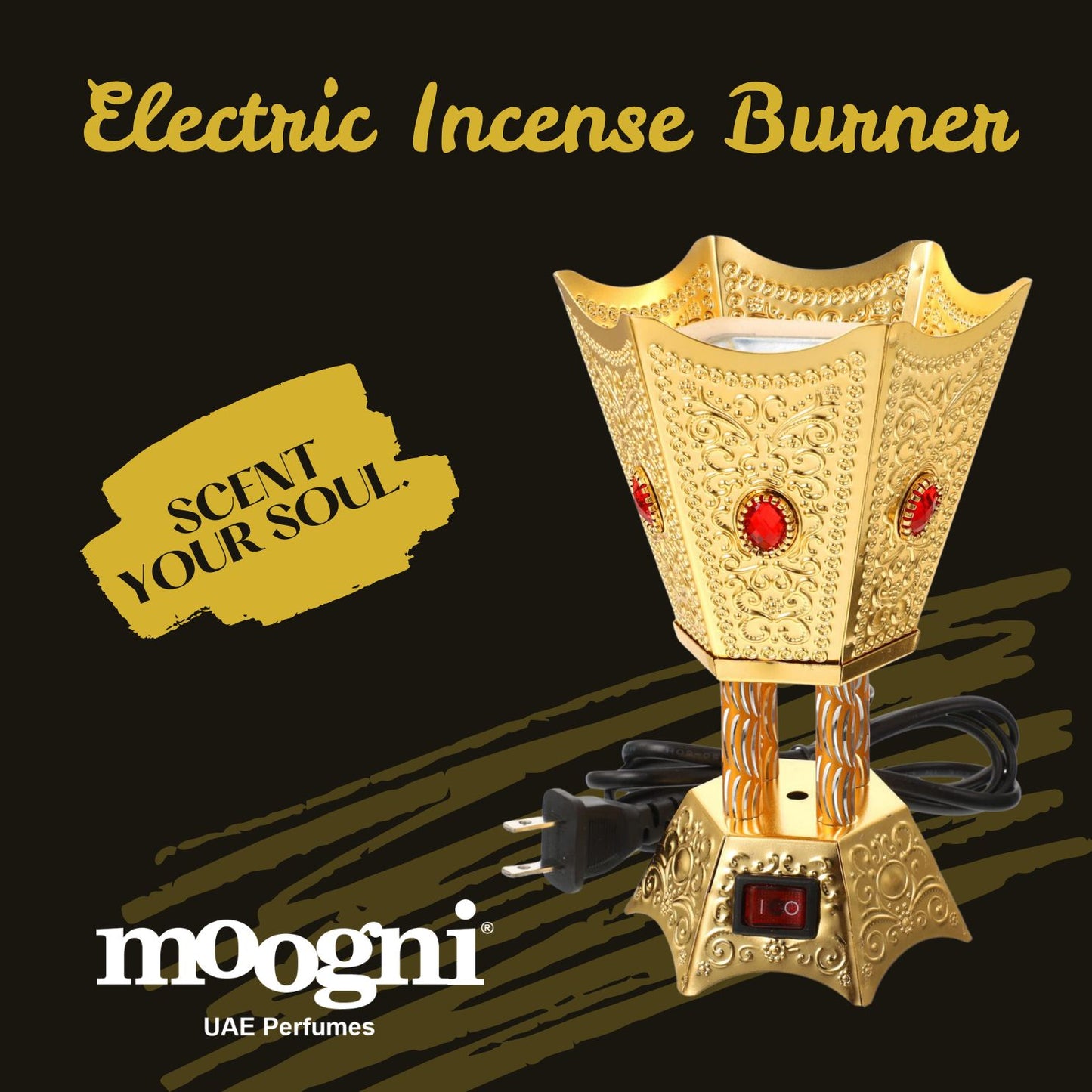 Golden Electric incense burner