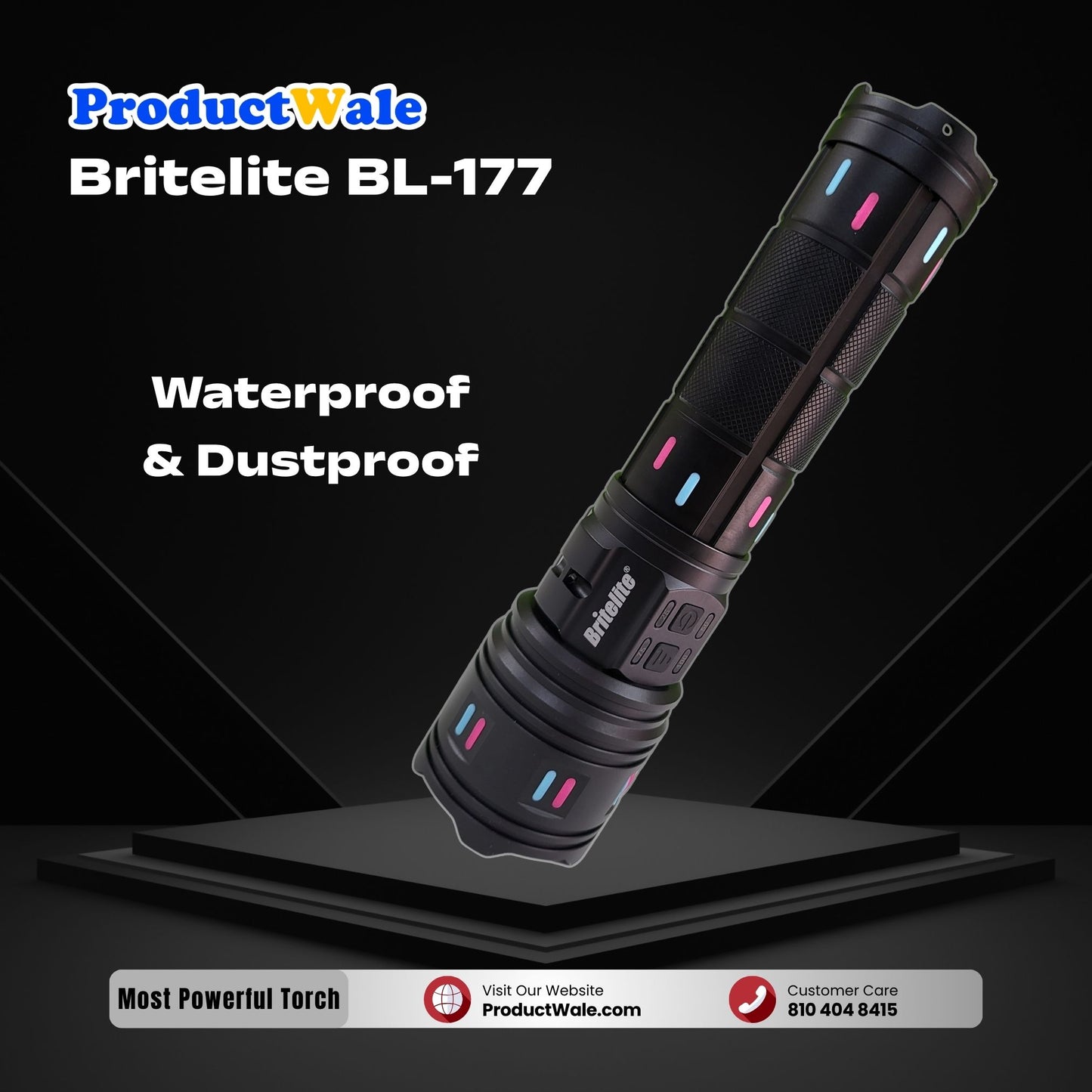 most powerful torch in india Waterproof Torch 
