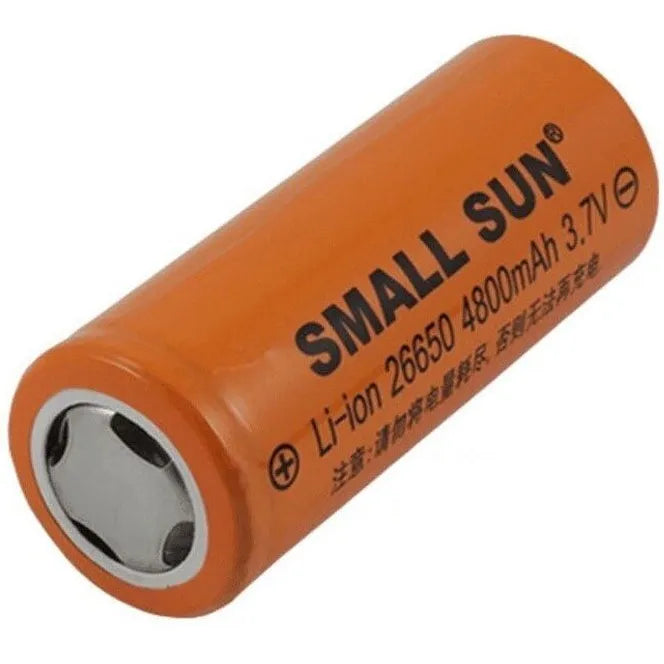 Small Short Battery 26650 Lithium Ion Battery – Small Sun 4800mAh 3.7V (1pc) - ProductWale